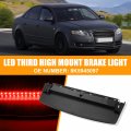 X Autohaux Tail High Mount Brake Stop Light 8k5945097 Third Rear Cab Roof Center For Audi A4 S4 Abs Black Housing