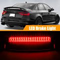 X Autohaux Tail High Mount Brake Stop Light 8k5945097 Third Rear Cab Roof Center For Audi A4 S4 Abs Black Housing