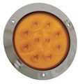 4 Led Amber Supernova Lamp W Security Flange 10 Diode 