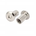 Uxcell M8x18mm Female Thread Hex Socket Head Barrel Nut Furniture Fittings 16pcs