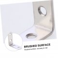 Hemoton 18pcs Right Angle Corner Code Brace L Bracket Shelf Support Holder Self Stand Partition Stainless Steel Thicken