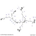 Polaris Atv Brake Line Front 30 90b 20b 250 Genuine Part Qty 1