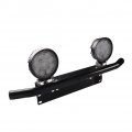 Fydun Universal Aluminum Alloy Front Bumper License Plate Mount Bracket Holder Bull Bar Offroad Light Black