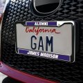 James Madison University Alumni Logo Full Size Standard License Plate Metal Frame