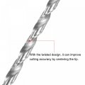Uxcell Hss High Speed Steel Extra Long Twist Drill Bits 8mm Diameter 250mm Length 2 Pcs