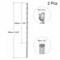 Uxcell Hss High Speed Steel Extra Long Twist Drill Bits 8mm Diameter 250mm Length 2 Pcs