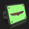 Ipick Image Made For Jeep Trailhawk 3d Logo Glow In The Dark Luminescent Billet Aluminum 2 Inch Tow Hitch Cover
