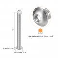 Uxcell 5 16-18x3 Button Head Socket Cap Screws 5pcs 304 Stainless Steel Fasteners Hex Bolts Full Thread Drive
