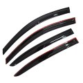 Window Visors Sun Rain Guards For Accord 2008 2012 4 Pack Car Deflectors Vent Shade Black Abs Plastic Side