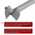 Uxcell Forstner Drill Bits 30mm Tungsten Carbide Wood Hole Saw Auger Opener 125mm Length Woodworking Hinge Drilling Boring Bit