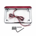 Smt-chrome Universal Compatible With Suzuki Yamaha Kawasaki Harley For 6-inch Complete Led License Plate Fram Motorcycle