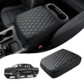 Center Console Cover For Gmc Sierra Chevy Silverado 2019-2025 2026 Accessories Armrest Cushion Nappa Leather Middle Covers Pad 