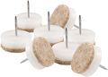 Waxman Consumer Group 4718995n 1-1 Oatmeal Nail-on Furniture Glides With Felt 8 Count 