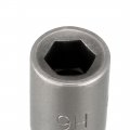 5pcs Nut Setter 6mm Hex Socket Round Shank Cr-v Non-magnetic 2 56 Length 