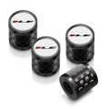 Ipick Image For Chevrolet Camaro 1le Logo On Real Carbon Fiber Barrel Black Aluminum Tire Valve Stem Caps White Black