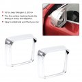 Qiilu For Jeep Wrangler Jl 2018 Car Rearview Mirror Rain Eyebrow Frame Cover Trim Decorative Accessory