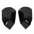 Kuafu Upper Side View Mirror Cover Compatible With 2015-2020 Ford F150 F-150 2 Pcs Black Pair Top Half Replacement