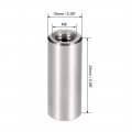 Uxcell M6 Round Connector Nuts 304 Stainless Steel Coupling Nut 25mm 0 98inch Length Pack Of 5