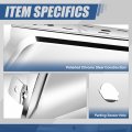 Rear Bumper End Caps Cover With Parking Sensor Holes Compatible Ford F-150 2015-2020 Passenger Right Side Polished Chrome