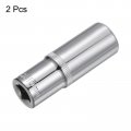 Uxcell 2 Pcs 3 8 Inch Drive 15mm 6-point Deep Socket Metric Steel With Chrome Plated