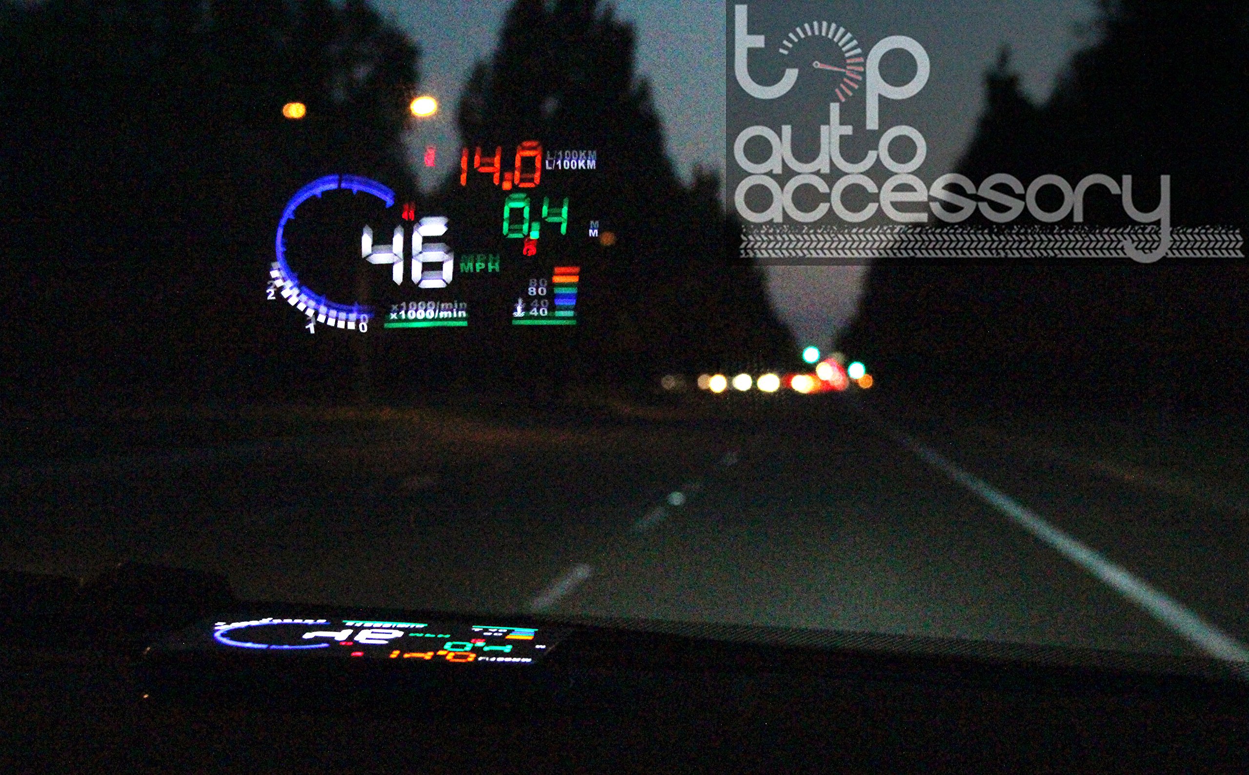 Hud Head Up Display 5 Obd Ii 2 Speed Rpm Warning System For All Jaguar Model 2003