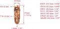 Riverweld Tig Collet Body 10n 1 16  1 6mm Orifice Fit Pta Sr Wp 17 18 26 Welding Torch 10pk
