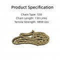 Gxywady 530x 150 Motorcycle Chain 530 Links O-ring Drive