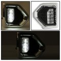 Kuafu Led Fog Light Bezel Trim Compatible With 2019-2023 Gmc Sierra 1500 Denali Lamp Pair Painted Chrome Black Silvery Clear