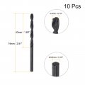 Uxcell 6542 High Speed Steel Straight Shank Twist Jobber Drill Bit Fully Ground Black Oxide Bits 3 8mm Diameter 74mm Total