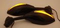 Topteng Motorcycle Rear Mirror Side View With Turn Signals Integrated For Bolt Space Can Be Adjusted From 1 18 30mm To 2 36