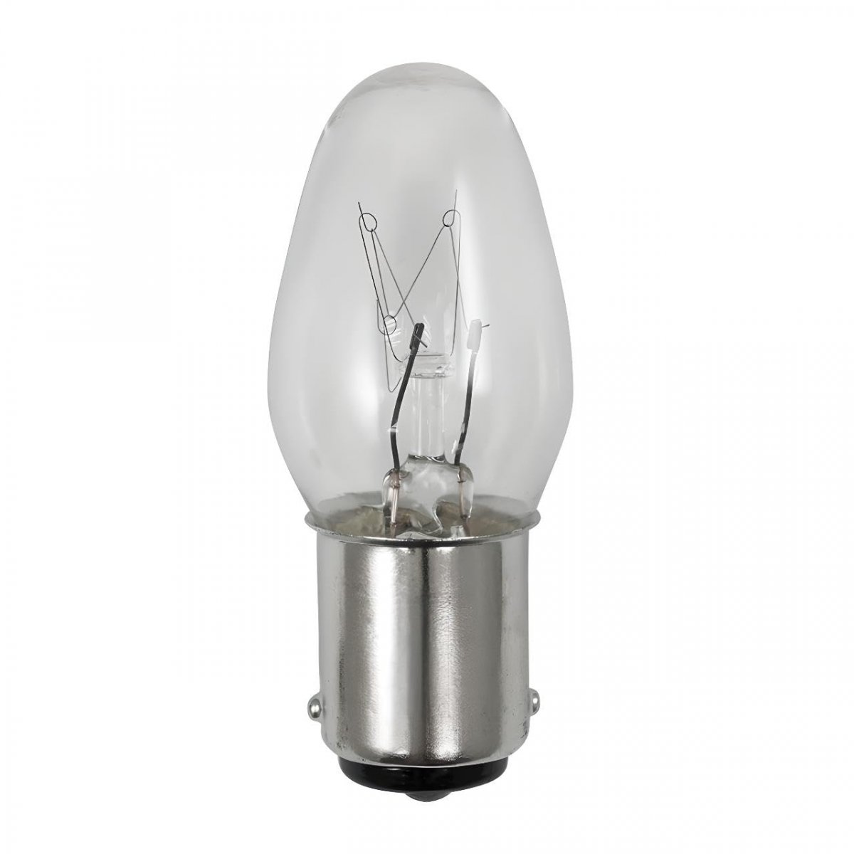Ocs Parts C7 Ba15d Light Bulbs Double Contact Bayonet Base Miniature Bulb Shape 10 Watt 120 Volt 6-pack