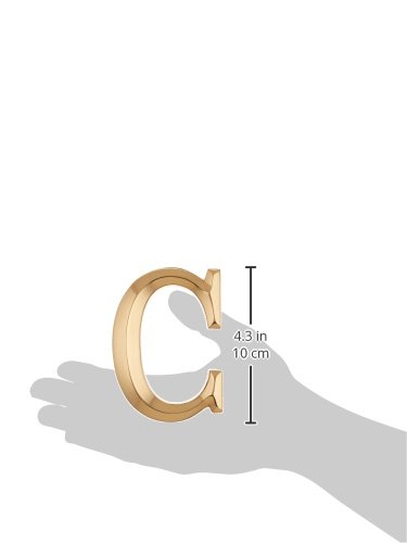 Monogram Letter C Door Knocker Brass