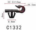 Autobahn88 Windshield 3 16 5mm Hose Tube Clip 6mm Hole For Universal Use Pack Of 20