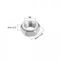 Uxcell Hex Nuts M6x1mm Metric Coarse Thread Hexagon Nut Carbon Steel Pack Of 100 Silver Tone