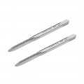 Uxcell Machine Tap 6-32unc Thread 2b Class 3 Flutes High Speed Steel Screw Threading Tapping Tool 2pcs