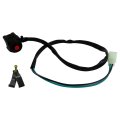 Motorcycle Kill Switch W Red Button Plug Fits For Handlebar Mounted Diameter 7 8 Bars 22mm 
