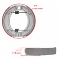 Caltric Front Brake Pads And Rear Shoes Compatible With Yamaha Big Bear Yfm350 Yfm 350 1999