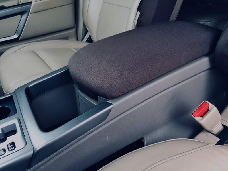 Auto Console Covers- Fits The Nissan Armada 2012-2015 Center Armrest Cover Waterproof Neoprene Fabric Black