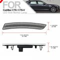 Nsautolighting Ct6-v Amber Led Front Side Marker Lights For Cadillac Ct6 2016 2017 2018 2019 2020 Clear Lens Lamps Replace Oem
