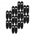 Besportble 20pcs Bicycle Hose Brake Derailleur Wire Passing Clamp Bike Shifter Hosuing Grommets Tube Frame Holder Stand Buckle