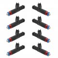 Topteng 8pcs Car Fuel Injector 1l2e-d4a Fit Ford Explorer 6l V8 2002-2004 For Mercury Mountaineer 4