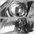 Auto Dynasty Black Housing Clear Corner Headlgiht Head Lamps Tool Kit Compatible With Honda Civic Sedan 06-11