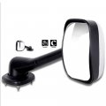 Ocpty Truck Hood Mirror Fit For 2008-2016 Freightliner Cascadia Side Manual Adjusted Chrome Housing