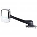 Ocpty Truck Hood Mirror Fit For 2008-2016 Freightliner Cascadia Side Manual Adjusted Chrome Housing