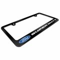 Ford Super Duty Black Metal License Plate Frame Official Licensed 12 In X 6 Powder Coated Zinc With Uv Printed Logo And Screw