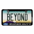 Ipick Image Made For Ford Super-duty Black Metal License Plate Frame