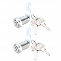 Uxcell Cam Lock 1-1 8 Cylinder Long Cabinet Locks With No 1 Fits On 7 Max Thickness Panel Keyed Different 2pcs