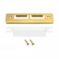 Uxcell Door Strike Plate 132mm X 41mm 201 Stainless Steel Latch Deadbolt For Frame Jamb Gold