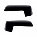 Astra Depot Gloss Black Top Half Door Side Mirror Cap Compatible With 2019-2022 2023 Chevrolet Silverado 1500 Lh Rh