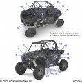 Polaris Rzr Decal-door Upr Btm Rh K99bp K99ap Genuine Oem Part Qty 1